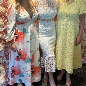 White Petal & Pup midi dress